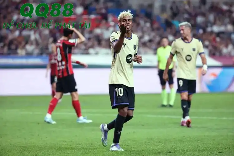 Barca đã giành chiến thắng 7-3 trước Seoul FC trong trận giao hữu trên đất Hàn Quốc vào năm 2025.(Ảnh: barcablaugranes)